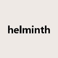 helminth是什么意思