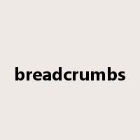 breadcrumbs是什么意思