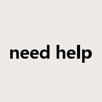 need help是什么意思