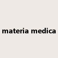 materia medica是什么意思