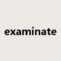 examinate是什么意思