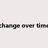 change over time是什么意思