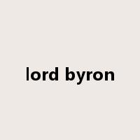 lord byron是什么意思