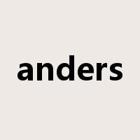 anders是什么意思