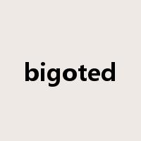 bigoted是什么意思