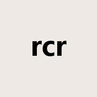 rcr是什么意思