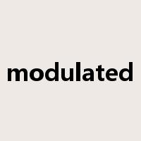 modulated是什么意思