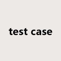 test case是什么意思