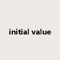 initial value是什么意思