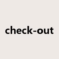 check-out是什么意思