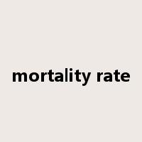 mortality rate是什么意思