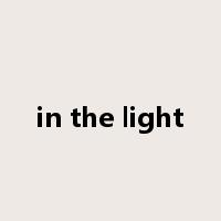 in the light是什么意思