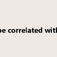 be correlated with是什么意思