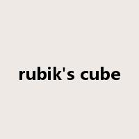 rubik's cube是什么意思