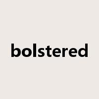 bolstered是什么意思