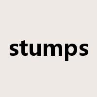 stumps是什么意思