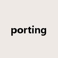 porting是什么意思