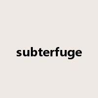 subterfuge是什么意思