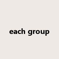 each group是什么意思