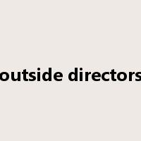 outside directors是什么意思