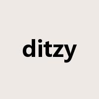 ditzy是什么意思