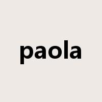 paola是什么意思