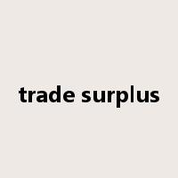 trade surplus是什么意思