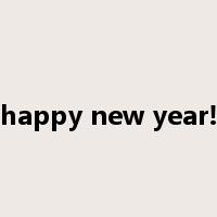 happy new year!是什么意思