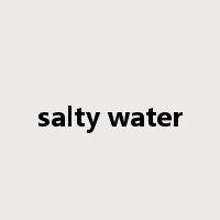 salty water是什么意思