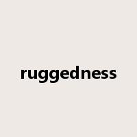 ruggedness是什么意思