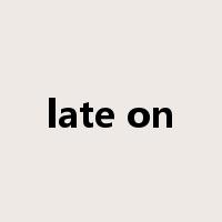 late on是什么意思