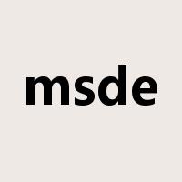 msde是什么意思