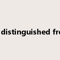 be distinguished from是什么意思