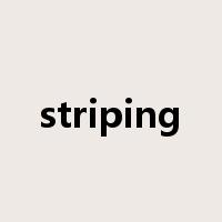 striping是什么意思