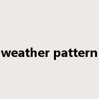 weather pattern是什么意思