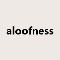 aloofness是什么意思