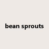 bean sprouts是什么意思