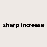 sharp increase是什么意思