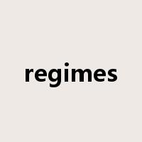 regimes是什么意思