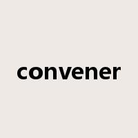 convener是什么意思
