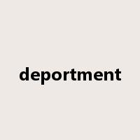 deportment是什么意思