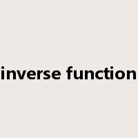 inverse function是什么意思