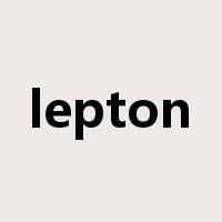 lepton是什么意思