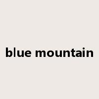 blue mountain是什么意思