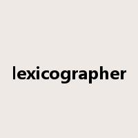 lexicographer是什么意思