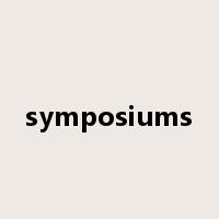 symposiums是什么意思