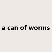 a can of worms是什么意思