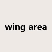 wing area是什么意思