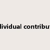 individual contributor是什么意思