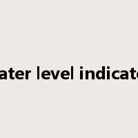 water level indicator是什么意思